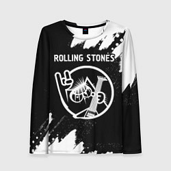 Лонгслив женский Rolling Stones - КОТ - Краска, цвет: 3D-принт