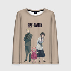 Лонгслив женский Spy x Family Семья шпиона, цвет: 3D-принт