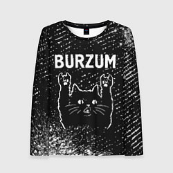 Лонгслив женский Burzum Rock Cat, цвет: 3D-принт