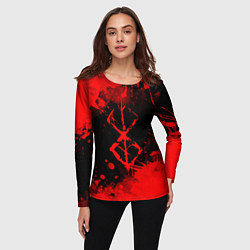 Лонгслив женский КЛЕЙМО ЖЕРТВЫ - BERSERKБЕРСЕРК, цвет: 3D-принт — фото 2