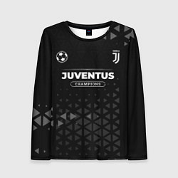Лонгслив женский Juventus Форма Champions, цвет: 3D-принт