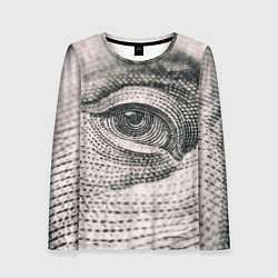 Лонгслив женский Глаз Бенджамина Франклина, цвет: 3D-принт
