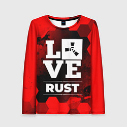 Лонгслив женский Rust Love Классика, цвет: 3D-принт