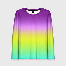 Женский лонгслив Multicolored Ombre gradient