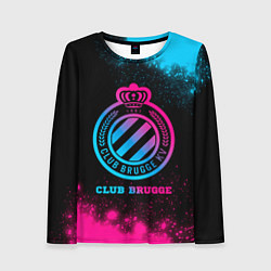 Лонгслив женский Club Brugge Neon Gradient, цвет: 3D-принт