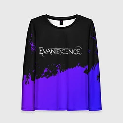 Лонгслив женский Evanescence Purple Grunge, цвет: 3D-принт
