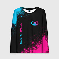 Женский лонгслив Great Wall Neon Gradient