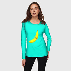 Лонгслив женский Я - банан, цвет: 3D-принт — фото 2