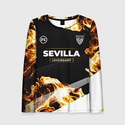Лонгслив женский Sevilla Legendary Sport Fire, цвет: 3D-принт