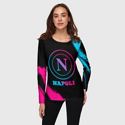 Лонгслив женский Napoli FC Neon Gradient, цвет: 3D-принт — фото 2