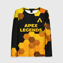 Лонгслив женский Apex Legends - gold gradient: символ сверху, цвет: 3D-принт