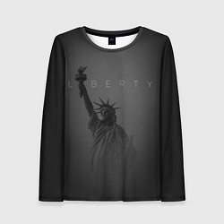 Лонгслив женский LIBERTY - СТАТУЯ СВОБОДЫ, цвет: 3D-принт