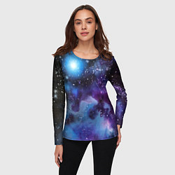 Лонгслив женский Дым вселенной, цвет: 3D-принт — фото 2