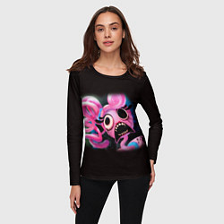 Лонгслив женский Ужасная мамочка длинные ноги, цвет: 3D-принт — фото 2