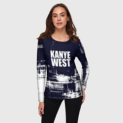 Лонгслив женский Kanye west - краска, цвет: 3D-принт — фото 2