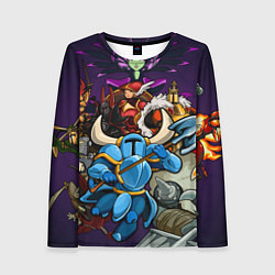 Женский лонгслив Shovel knight and enemy