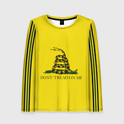 Лонгслив женский Dont tread on me или Гадзденская змея, цвет: 3D-принт