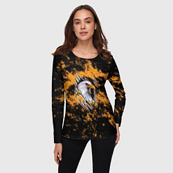 Лонгслив женский Орел в огне, цвет: 3D-принт — фото 2