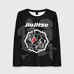 Женский лонгслив Jiu-jitsu throw logo