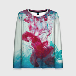Женский лонгслив Абстрактный красочный дым