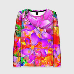 Женский лонгслив Flower Illusion