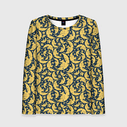 Лонгслив женский Луна гранж, цвет: 3D-принт
