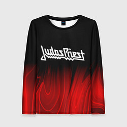 Женский лонгслив Judas Priest red plasma