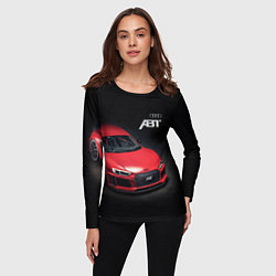 Лонгслив женский Audi quattro ABT autotuning, цвет: 3D-принт — фото 2