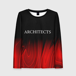 Лонгслив женский Architects red plasma, цвет: 3D-принт