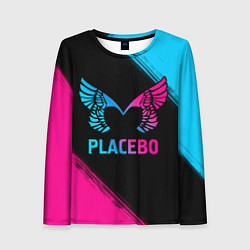Лонгслив женский Placebo - neon gradient, цвет: 3D-принт
