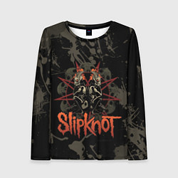 Лонгслив женский Slipknot dark satan, цвет: 3D-принт