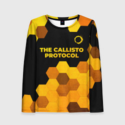 Лонгслив женский The Callisto Protocol - gold gradient: символ свер, цвет: 3D-принт