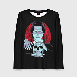 Лонгслив женский Wednesday Skull, цвет: 3D-принт