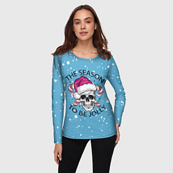 Лонгслив женский Сезон веселья, цвет: 3D-принт — фото 2