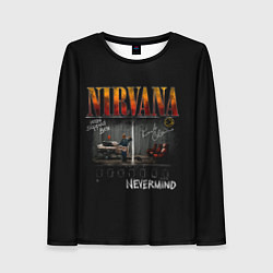 Лонгслив женский Nirvana heart shaped box, цвет: 3D-принт