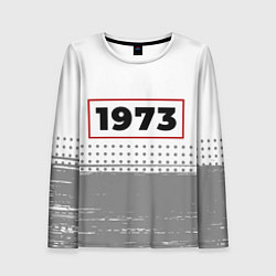 Лонгслив женский 1973 - в красной рамке на светлом, цвет: 3D-принт