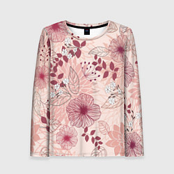 Женский лонгслив Floral pattern