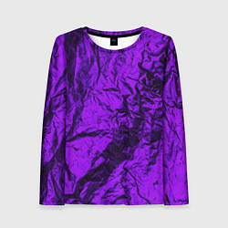 Женский лонгслив Фиолетовая фольга