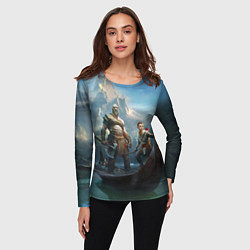 Лонгслив женский Кратос c Атреем, цвет: 3D-принт — фото 2