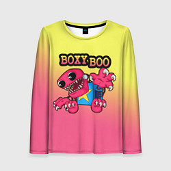 Лонгслив женский Project Playtime: Бокси Бу, цвет: 3D-принт