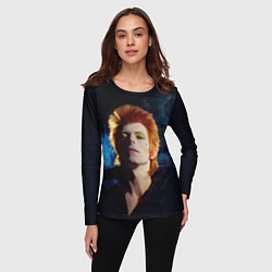 Лонгслив женский David Bowie - Jean Genie, цвет: 3D-принт — фото 2