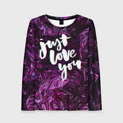 Лонгслив женский Just love you, цвет: 3D-принт