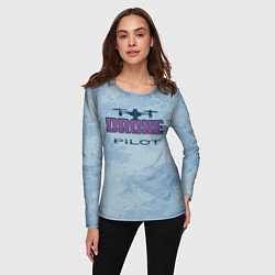Лонгслив женский Drone pilot 2 0, цвет: 3D-принт — фото 2
