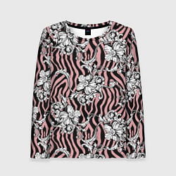 Лонгслив женский Floral pattern - vanguard, цвет: 3D-принт