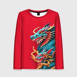 Лонгслив женский Japanese dragon - irezumi, цвет: 3D-принт