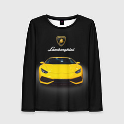 Женский лонгслив Итальянский спорткар Lamborghini Aventador