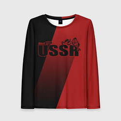 Лонгслив женский USSR team, цвет: 3D-принт