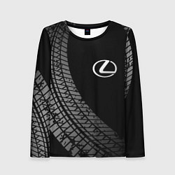 Женский лонгслив Lexus tire tracks