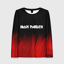 Лонгслив женский Iron Maiden red plasma, цвет: 3D-принт