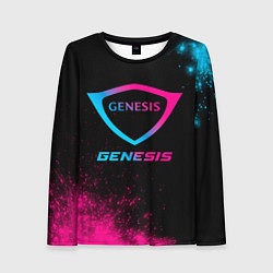 Лонгслив женский Genesis - neon gradient, цвет: 3D-принт